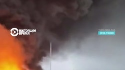 В Сочи после ударов украинских дронов горит нефтебаза