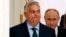 Премьер-министр Венгрии Виктор Орбан и президент России Владимир Путин прибывают на пресс-конференцию после переговоров в Кремле, 5 июля 2024 года