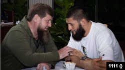 Рамзан Кадыров и Хамзат Чимаев. Фото: сторис инстаграма Чимаева