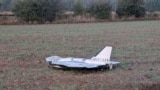 FILE PHOTO: A damaged drone lies after falling in the eastern Polish village of Czosnowka