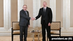Премьер-министр Армении Никола Пашинян и президента Азербайджана Ильхам Алиев