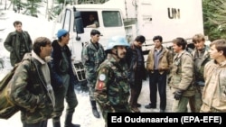 Военные из Нидерландов в Боснии в марте 1994 года