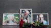 Flowers brought to Мoscow's Central House of Journalists in 2018 to honor Aleksandr Rastorguyev, Kirill Radchenko, and Orkhan Dzhemal. 
