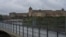 Bridge in Narva, between Estonia and Russia