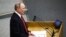 Russia--Moscow/Russian President Vladimir Putin addresses a plenary meeting of the State Duma of the Russian Federation. Anton Novoderezhkin / TASS