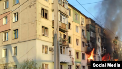 Последствия удара в Павлограде