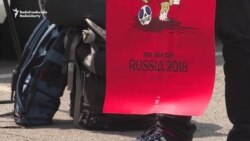 Ukrainians Protest As FIFA World Cup In Russia Kicks Off