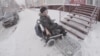 Russia - Andrei Vinogradov  is a disability activist in Tomsk - screen grab disabled wheelchair 